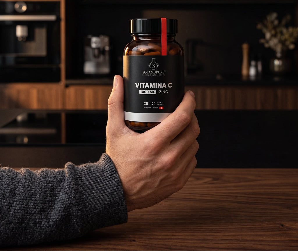 Vitamina C 1000 mg + Zinc · 120 cápsulas veganas
